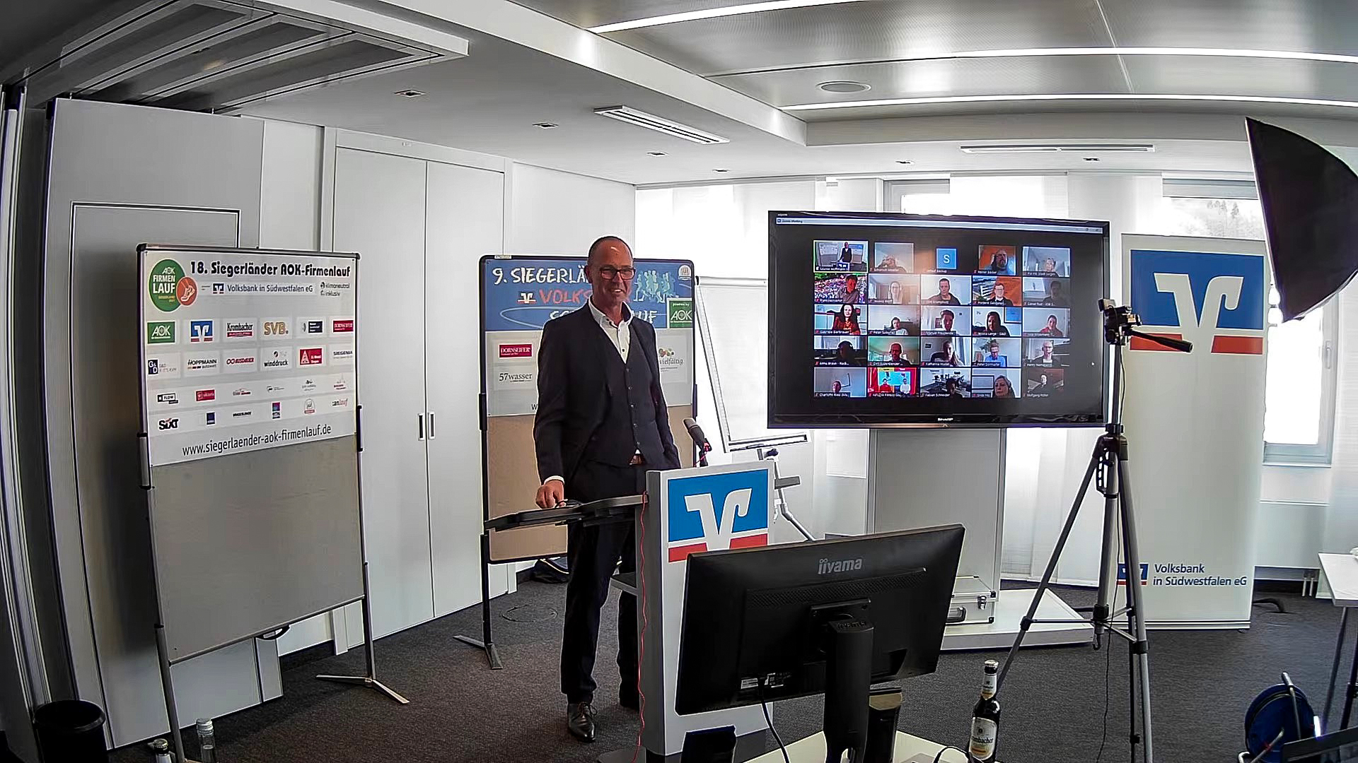 Große Pressekonferenz zum Start in die Firmenlauf-Saison 2021